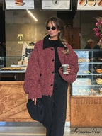 Vestment Sleeve Wool Mix Coat