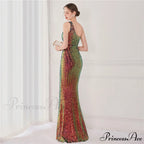 Victoria Formal One-Shoulder Charming Sequined Fishtail Dress