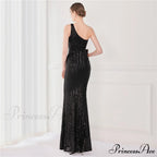 Victoria Formal One-Shoulder Charming Sequined Fishtail Dress