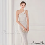 Victoria Formal One-Shoulder Charming Sequined Fishtail Dress