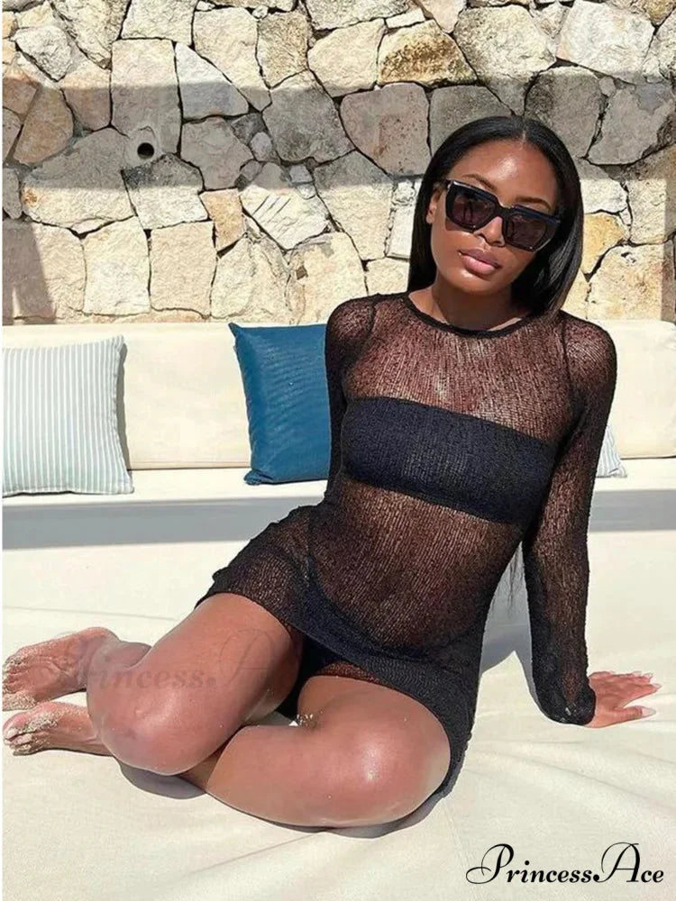 View Long Sleeve Mini Dress