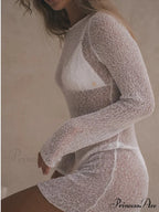 View Long Sleeve Mini Dress