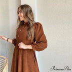 Vintage A-Line Party Midi Dress