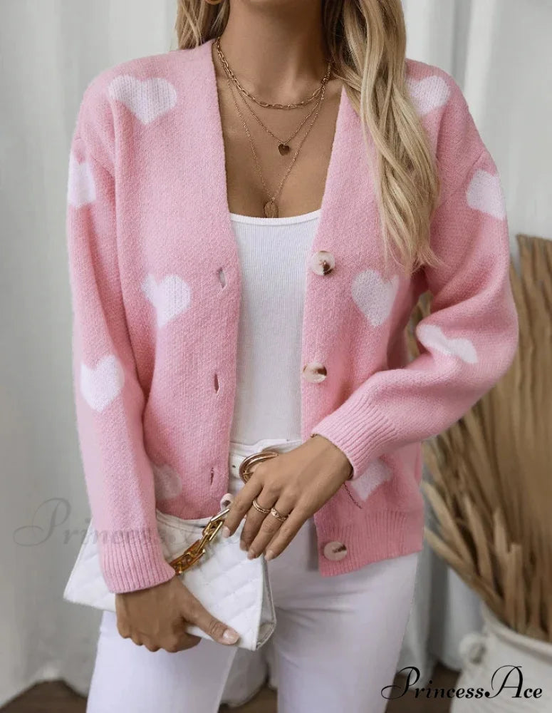 Vintage Affection Single-Buttoned Baggy Cardigan