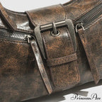 Vintage Belt Style Faux Leather Shoulder Bag