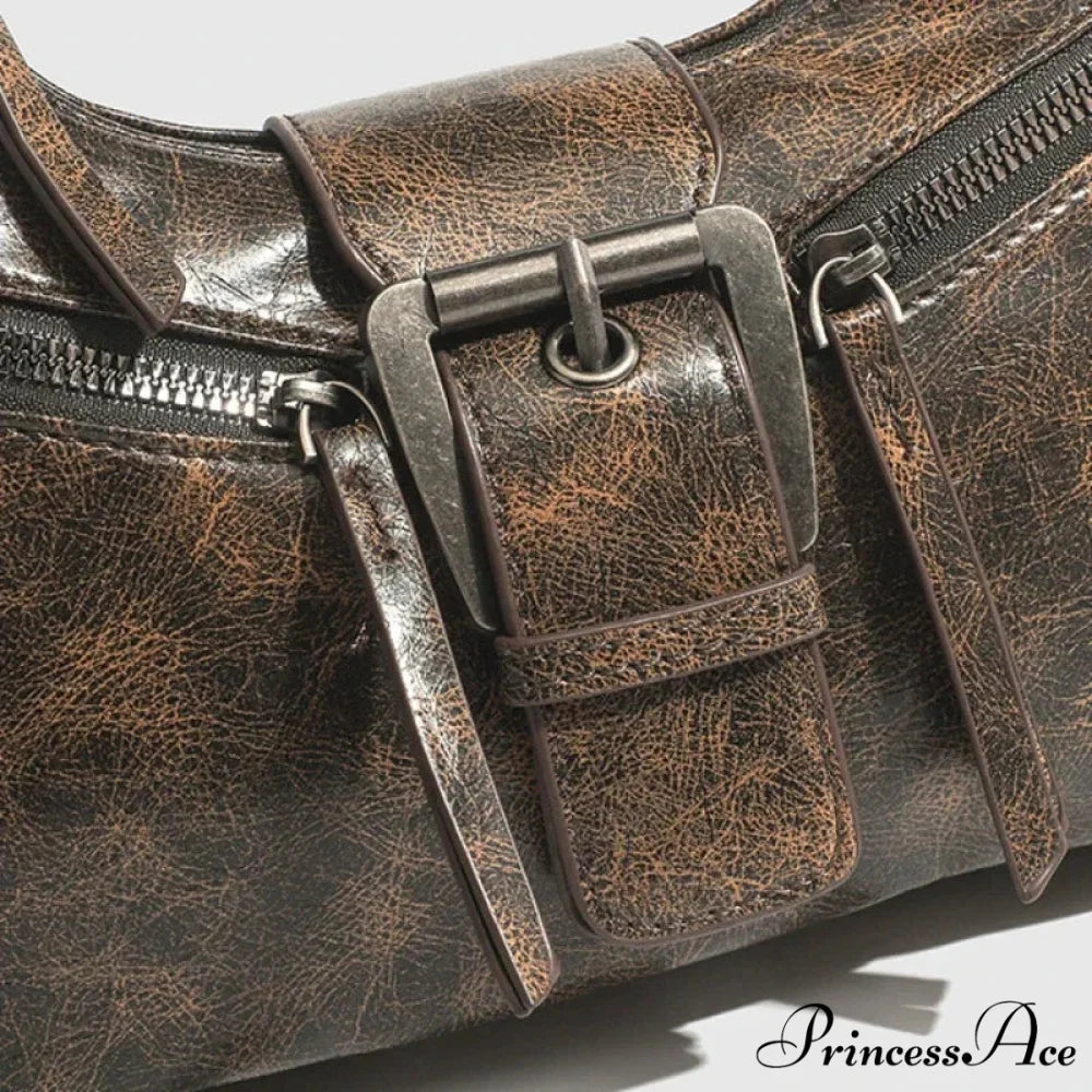 Vintage Belt Style Faux Leather Shoulder Bag