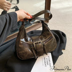 Vintage Belt Style Faux Leather Shoulder Bag