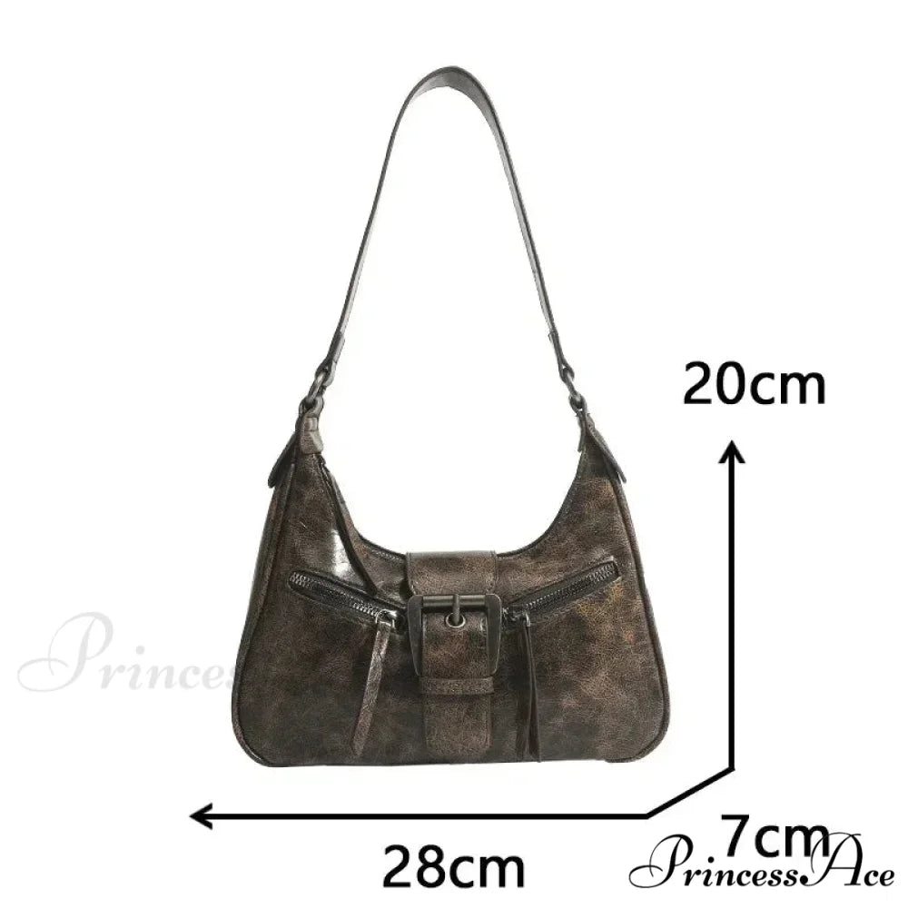 Vintage Belt Style Faux Leather Shoulder Bag