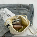 Vintage Blossom Stitched Lace Cinch Bucket Purse