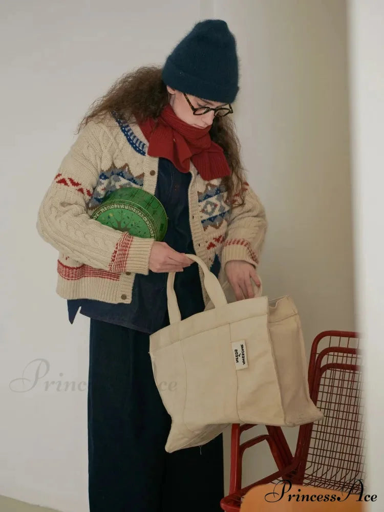 Vintage Christmas Twisted Floral Cardigan