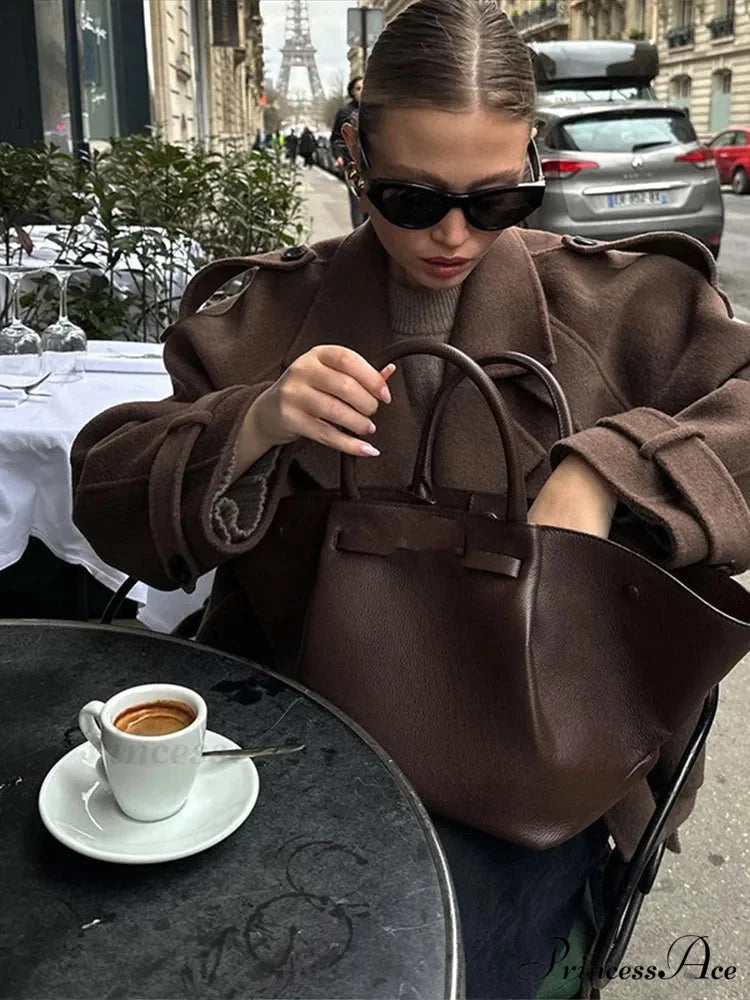 Vintage Collar Woolen Coat