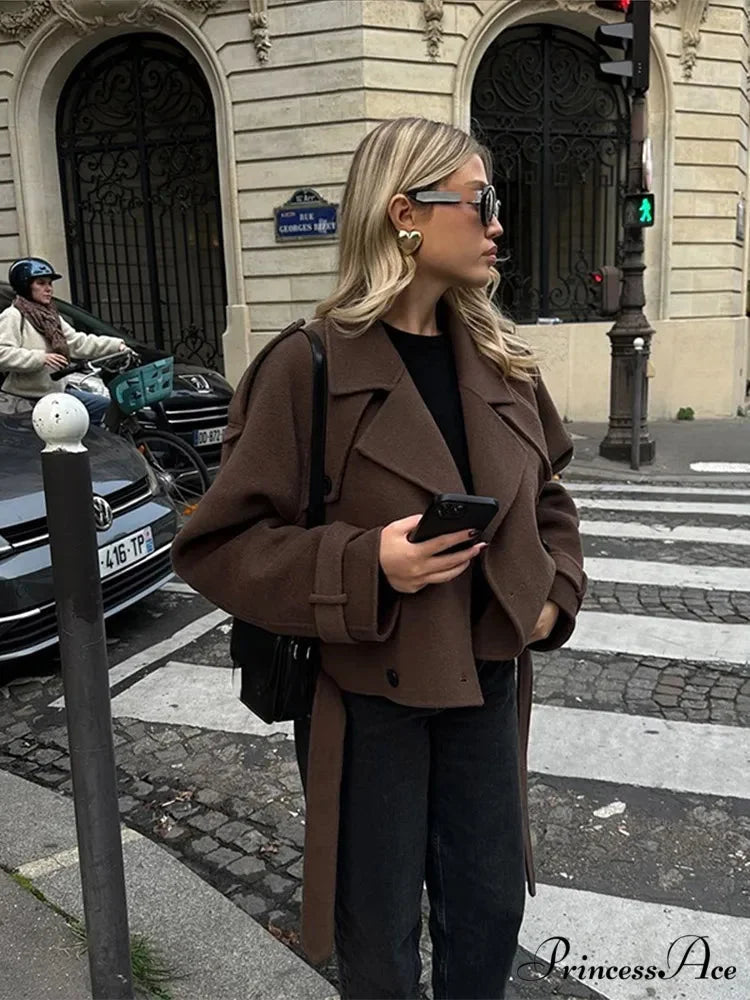 Vintage Collar Woolen Coat