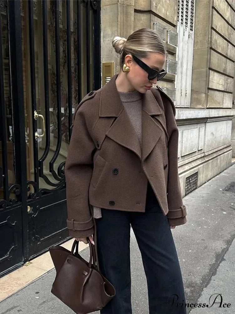 Vintage Collar Woolen Coat