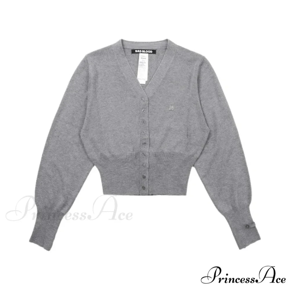 Vintage Embroidered Round Neck Cardigan