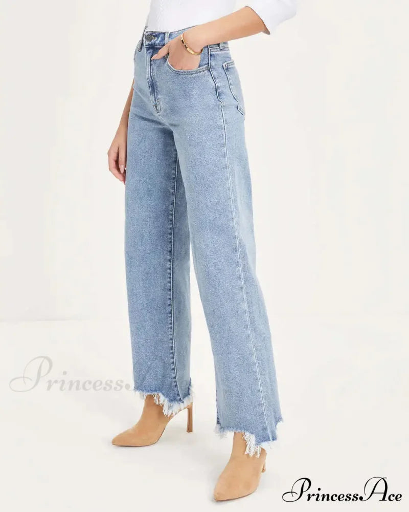 Vintage Fashion High Straight Korean Denim Jean