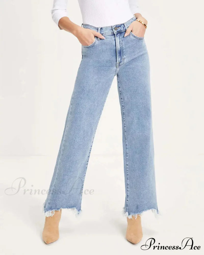 Vintage Fashion High Straight Korean Denim Jean