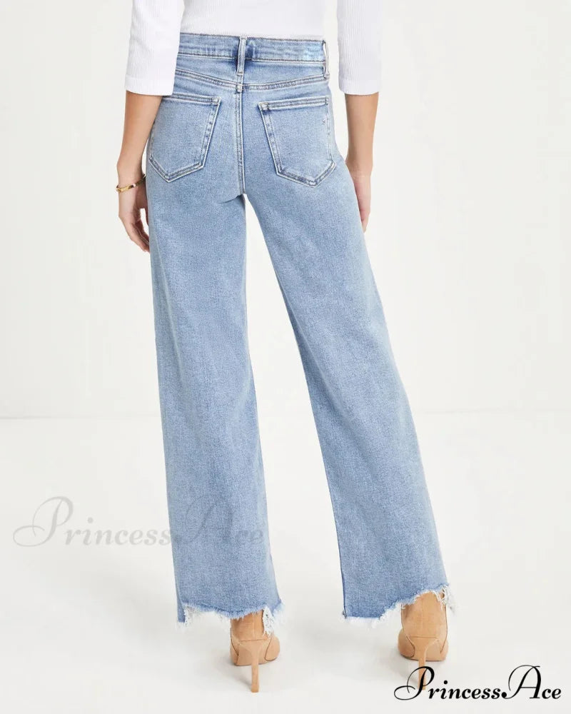 Vintage Fashion High Straight Korean Denim Jean