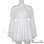 Vintage Flare Sleeve Party Bandage Mini Dress