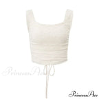 Vintage Floral Lace Corset Top and Skirt Sets Sexy Backless Bandage Midi Dress