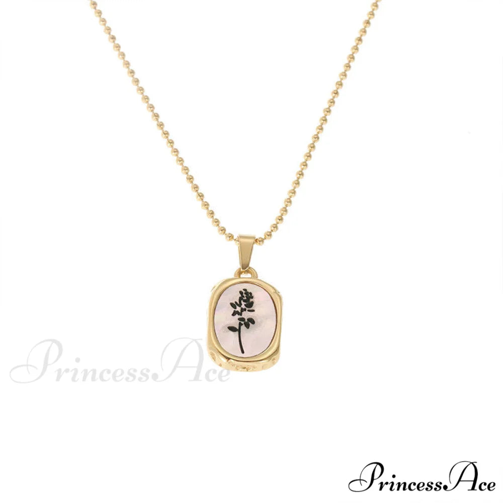 Vintage French Style Sunflower Titanium Necklace