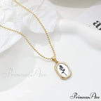 Vintage French Style Sunflower Titanium Necklace