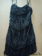 Vintage Gatsby Sequin Party Slip Sexy Dress