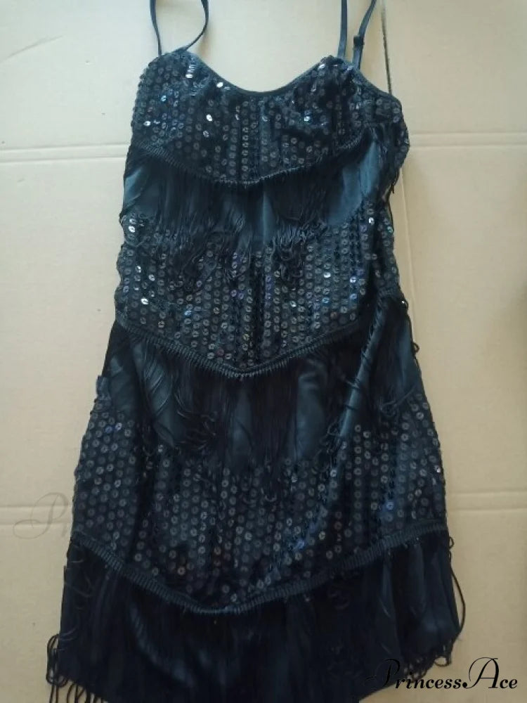 Vintage Gatsby Sequin Party Slip Sexy Dress