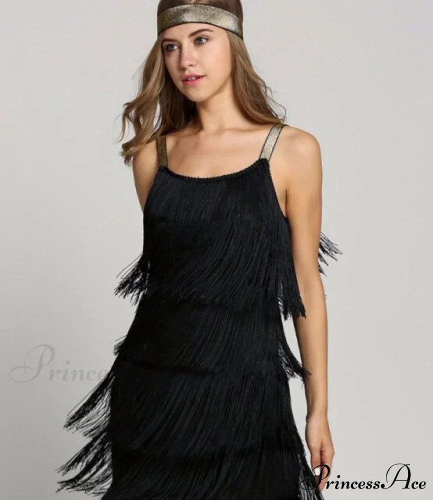 Vintage Gatsby Sequin Party Slip Sexy Dress