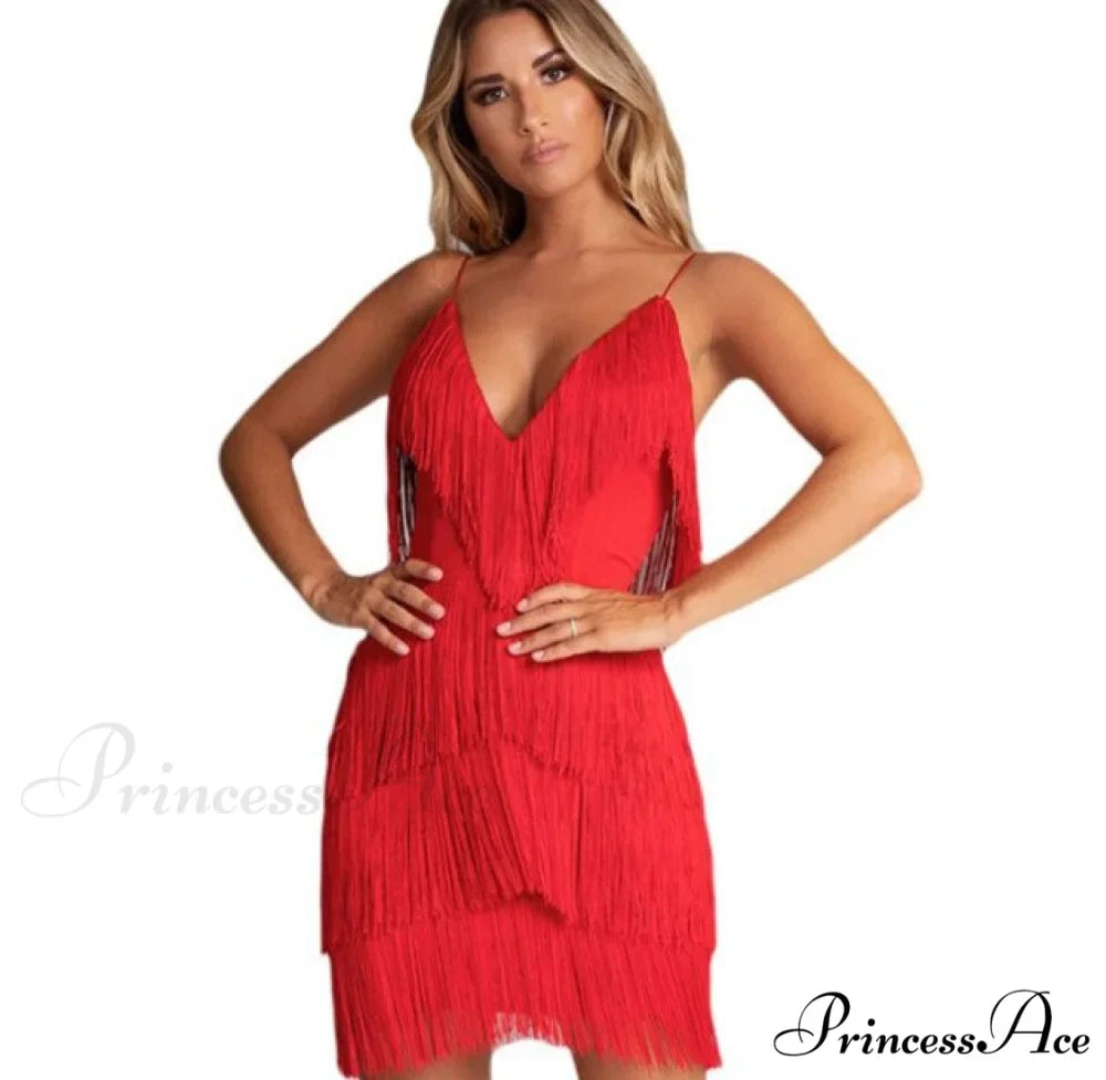 Vintage Gatsby Sequin Party Slip Sexy Dress