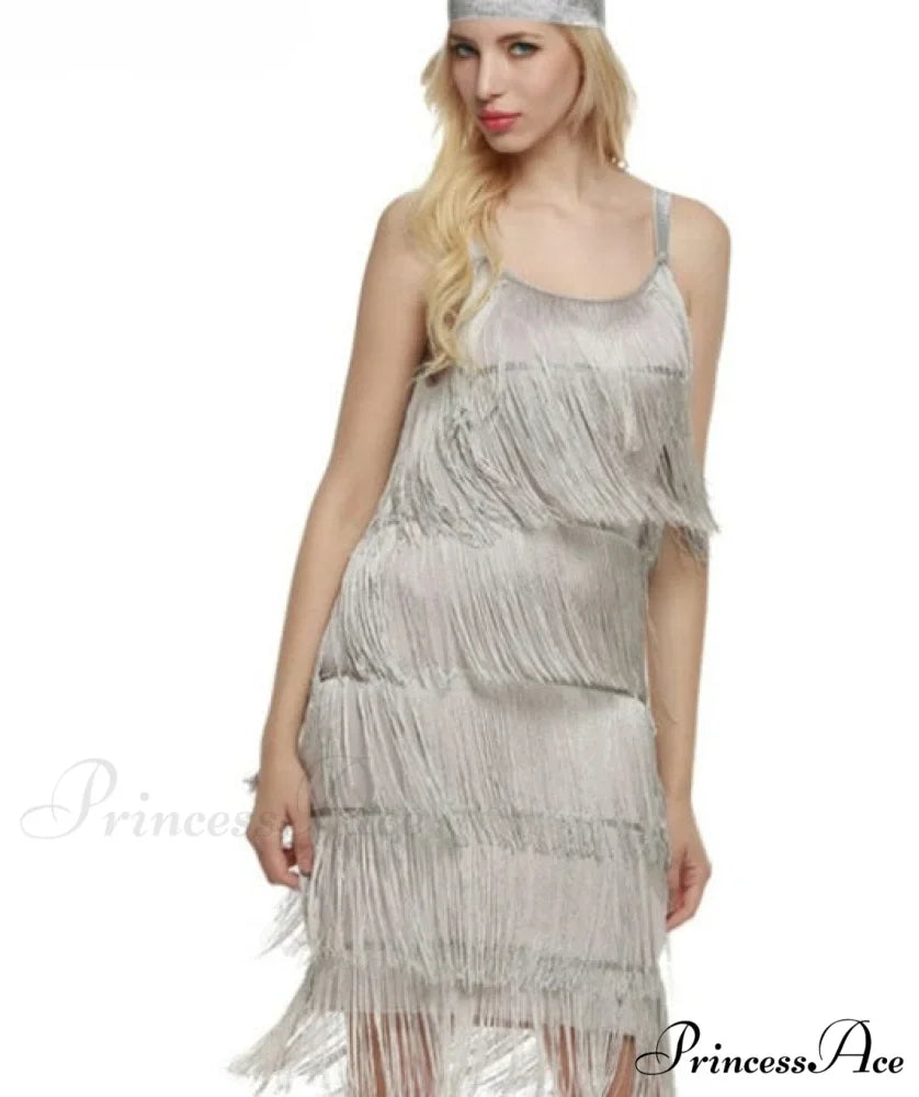 Vintage Gatsby Sequin Party Slip Sexy Dress