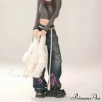 Vintage High Waist Jeans Trousers