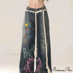Vintage High Waist Jeans Trousers