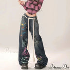 Vintage High Waist Jeans Trousers