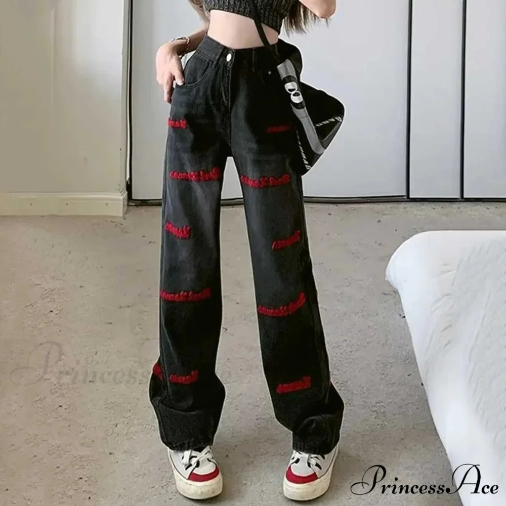 Vintage High Waist Oversize Sweatpants Jeans