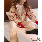 Vintage Hooded Jacquard Cardigan