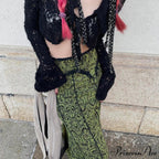 Vintage Long Floral Maxi Skirt