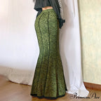 Vintage Long Floral Maxi Skirt