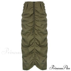 Vintage Long Floral Maxi Skirt