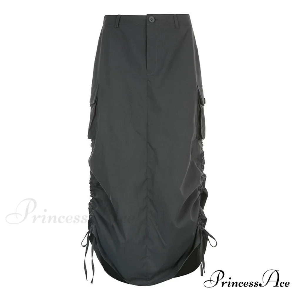 Vintage Long Floral Maxi Skirt