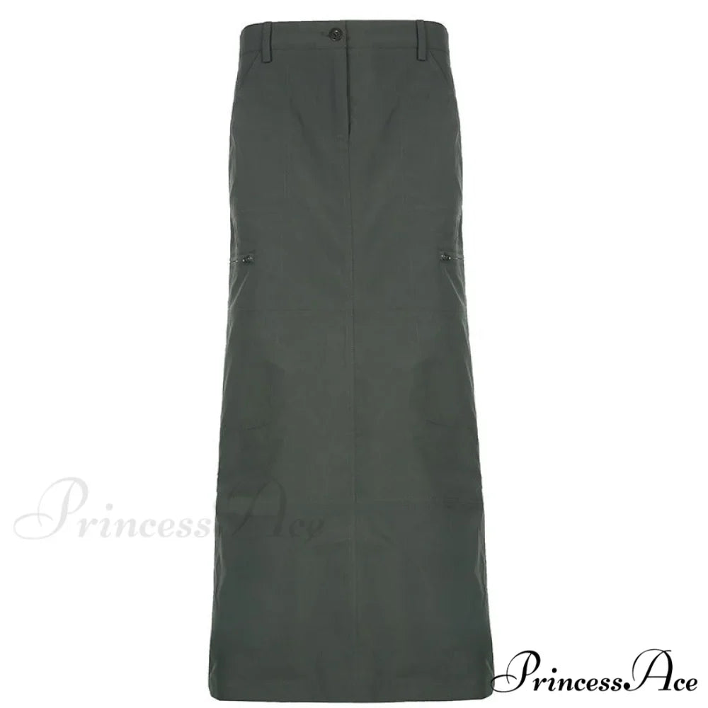 Vintage Long Floral Maxi Skirt