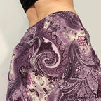 Vintage Mesh Purple Skirt Low Waist Aesthetic Outfits