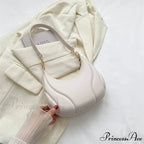 Vintage Monochromatic Saddle Leather Shoulder Bag