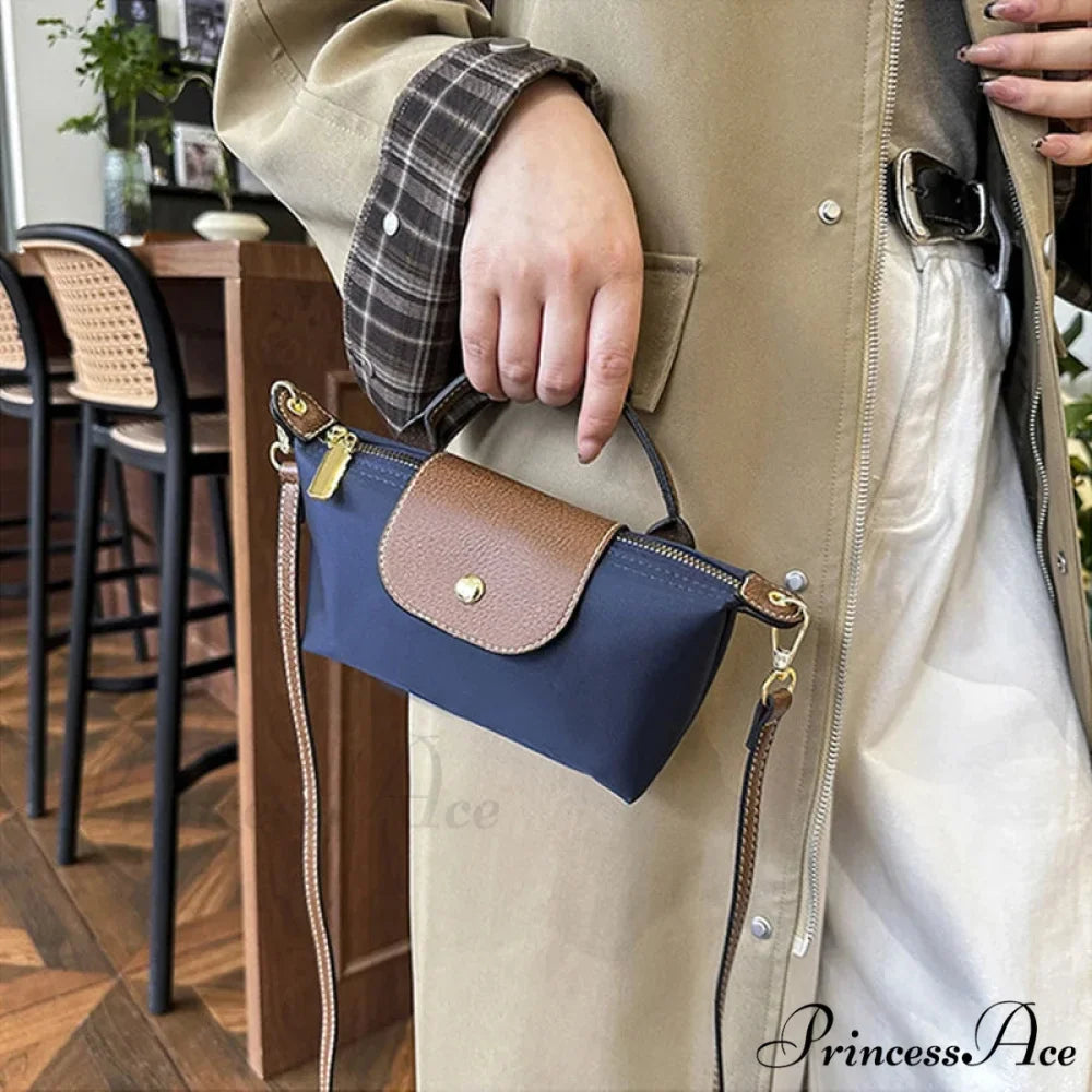 Vintage Nylon Dumpling Shoulder Messenger Handbag