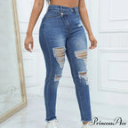 Vintage Oversized Breathable Skinny Jeans