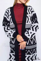 Vintage Patchwork Long Cardigan