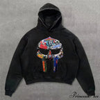 Vintage Rebel Printed Hoodie