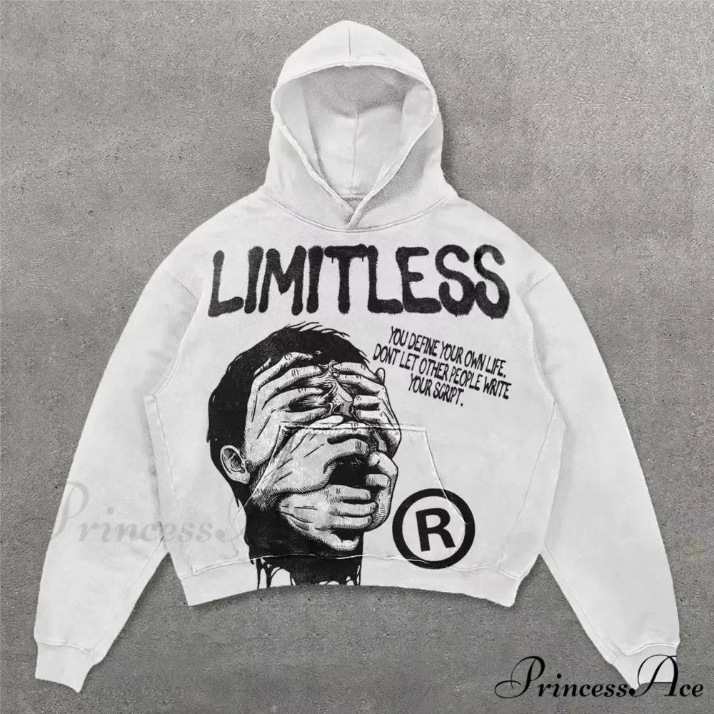 Vintage Rebel Printed Hoodie