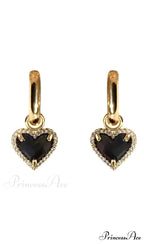 VINTAGE SHAPED HEART EARRINGS