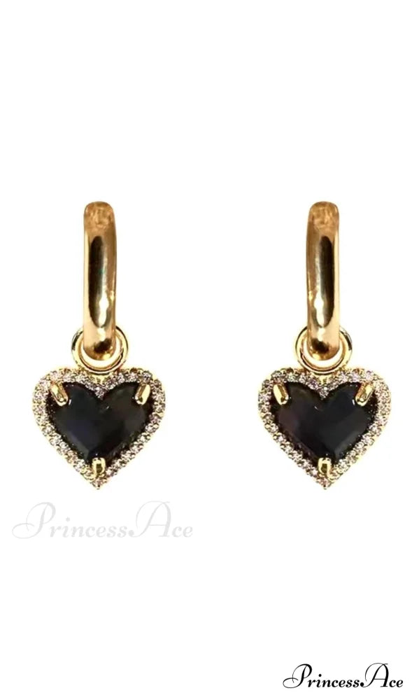 VINTAGE SHAPED HEART EARRINGS