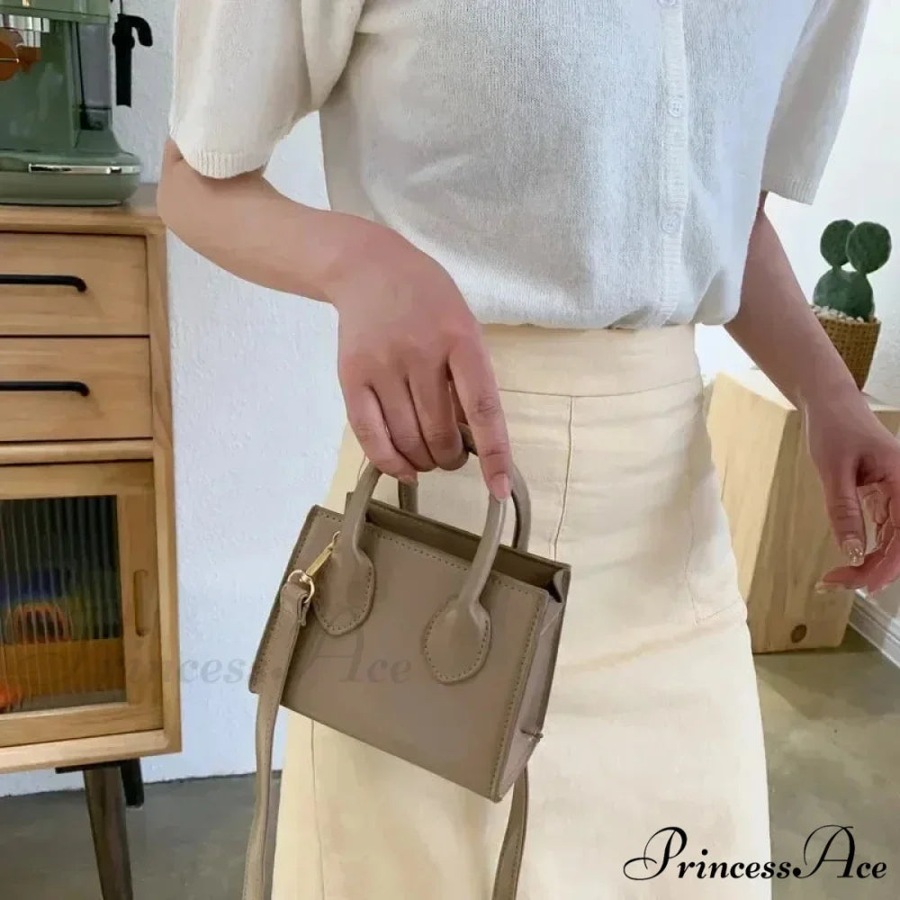 Vintage Small Crossbody Square Purse Women's Shoulder Bag